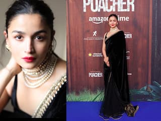 It's a Pearl Season For Alia Bhatt as She Embraces Desi Glamour in Black Sabyasachi Saree