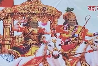 WATCH: Posters Depicting Rahul Gandhi as 'Lord Krishna' Pasted In Kanpur, Sparks Controversy