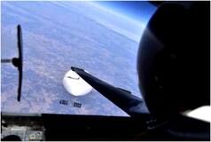 UFO or Chinese ...! Unidentified Balloon-Shaped Object In Sky Puzzles US Officials