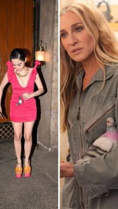 Uorfi Javed Rocks Pigeon Purse Following Carrie Bradshaw's Luxurious Same Design Clutch