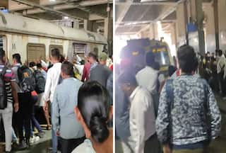 Passengers Move Mumbai Local Train Coach At Vashi Station To Save Man Trapped Under Wheels; Video Viral