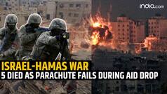 Israel-Hamas war: 5 killed, several injured as parachute fails to open during aid drop in Gaza