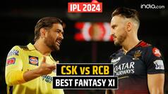 CSK vs RCB IPL 2024 Dream11 Prediction: Chennai Super Kings vs Royal Challengers Bengaluru predicted playing XI
