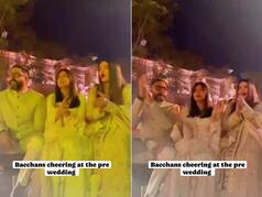 Abhishek Bachchan-Aishwarya Rai Groove to Dhol Beats at Anant Ambani Pre-Wedding - WATCH