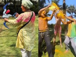 जया बच्चन ने पिचकारी से साधा निशाना, अक्षय-टाइगर ने Disha Patani पर उड़ेला रंग; देखें स्टार्स की होली