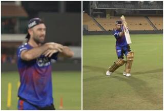 WATCH | Glenn Maxwell Copying Virat Kohli's Batting Style During RCB Nets is HILARIOUS