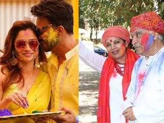 Holi Party : शबाना आजमी से लेकर अंकिता लोखंडे तक, बॉलीवुड और टीवी स्टार्स के लिए होस्ट की होली पार्टी
