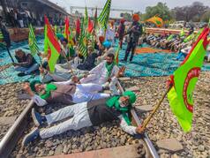 'Rail Roko' Protest: Farmers Squat On Tracks Across Punjab; Train Services Disrupted | VIDEO