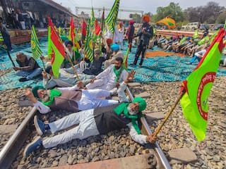 'Rail Roko' Protest: Farmers Squat On Tracks Across Punjab; Train Services Disrupted | VIDEO