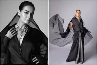 Lakme Fashion Week 2024: Dia Mirza Exudes Timeless Charm Wearing Repurposed Necklace Made of Antique Watch Dials - SEE PICS