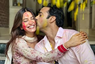 Newlyweds Pulkit and Kriti Share a Sweet Kiss in First Holi Pics After Wedding