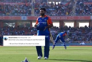 'Happy to Just See Him Play Cricket': Fans After Pant's SOFT Dismissal on Return!