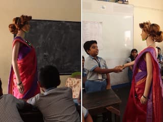 Viral Video: बच्चों को पढ़ाने पहुंची AI रोबोट टीचर, नजारा देख चौंक गई पूरी क्लास | देखें वीडियो