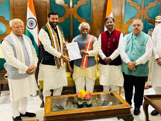 नायब सिंह सैनी होंगे हरियाणा के नए मुख्यमंत्री, गवर्नर से की मुलाकात, आज ही शपथ ग्रहण