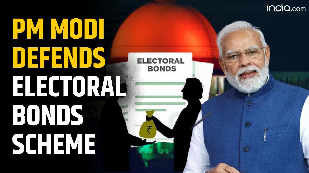 PM Modi defends electoral bonds scheme and rejects opposition allegations of ED misuse