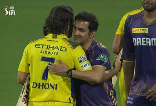 WATCH | Gautam Gambhir-MS Dhoni HUG in Front of a Packed House in Chennai Goes VIRAL!