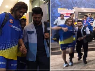 VIDEO- अभी ठीक नहीं है MS धोनी का घुटना, लंगड़ाते हुए आए नजर, सुरेश रैना ने दिया सहारा