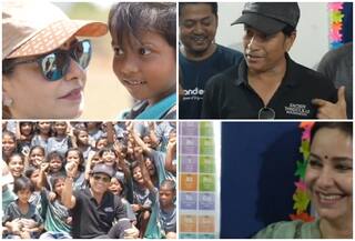 WATCH | Sachin Calls Wife Anjali 'Captain of my Team', Spends Day With Underprivileged Kids