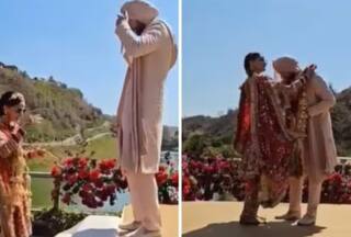 Taapsee Pannu Wedding Video Leaked: Bride Does Happy Dance For Mathias Boe in Bright Red Suit -Watch Varmala Ceremony