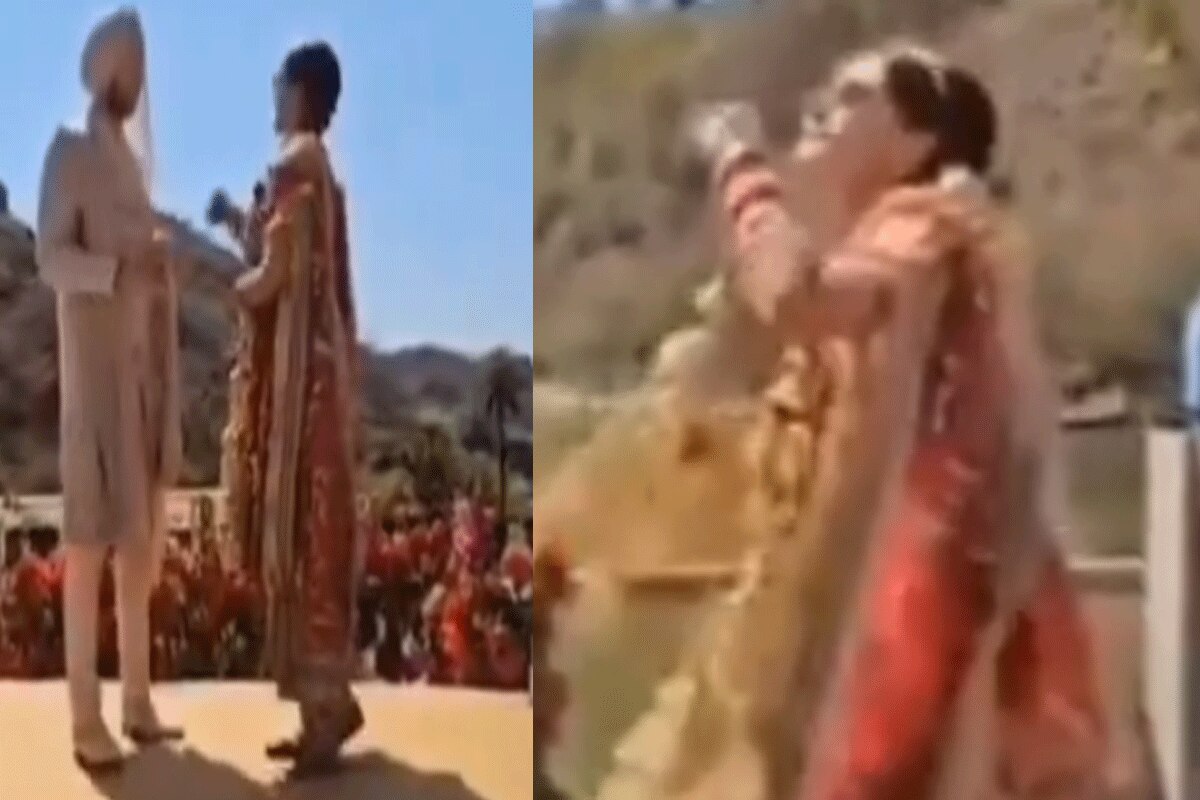 Taapsee Pannu wedding video leaked:  कड़कती धूप में लाल सूट पहन नाचते हुए स्टेज पर पहुंची एक्ट्रेस