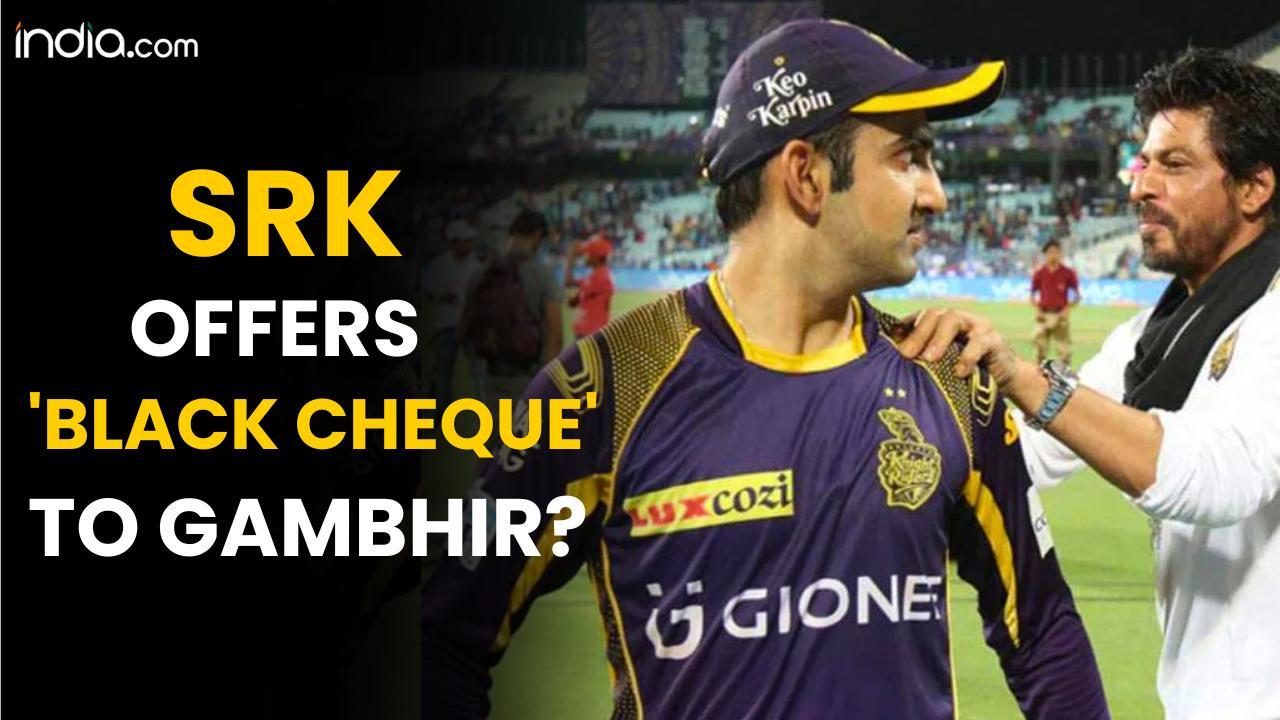 SRK offers 'black cheque' to Gambhir?