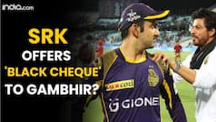 SRK offers 'black cheque' to Gambhir?
