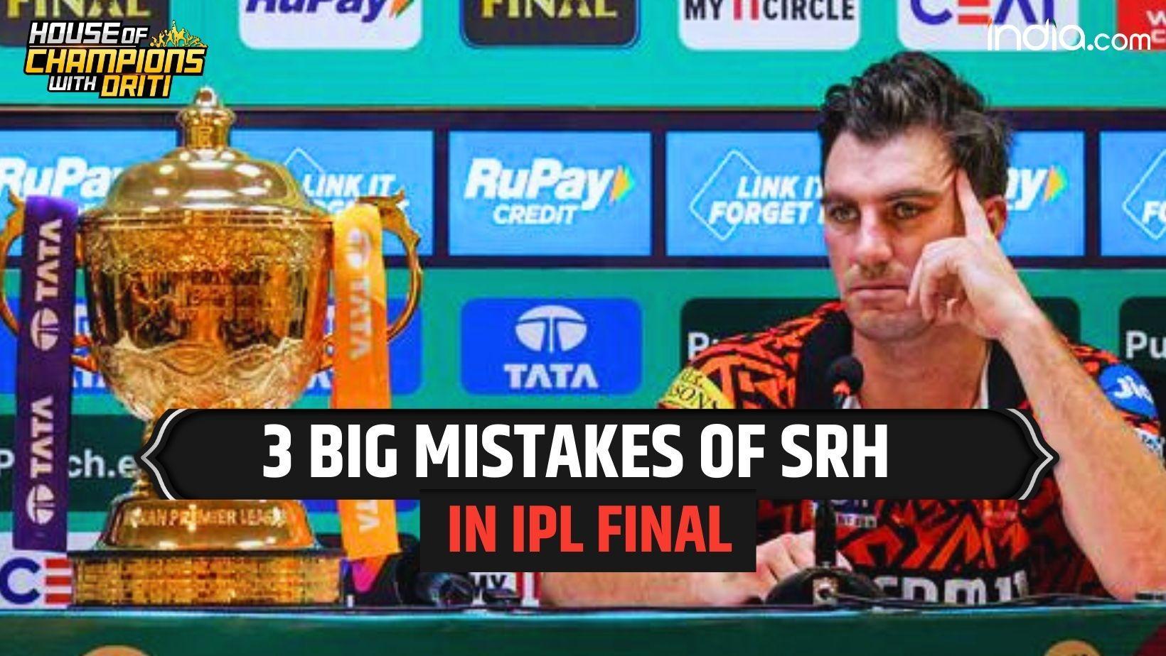 KKR vs SRH IPL final: 3 Reasons why SRH lost in final