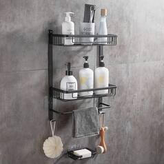 Plastic Shelf Organizer for Bathroom/Kitchen