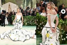 Met Gala 2024: Gigi Hadid Makes You Stop And Stare in White Off-Shoulder Corset Dress Adorned With 3D Yellow Roses
