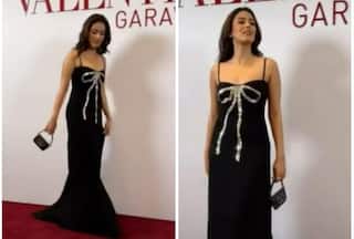 Mira Rajput Personifies Elegance in a Black Silk Gown, But Her Rs 1.6 Lakh Micro Bag Steals the Show! See Pics