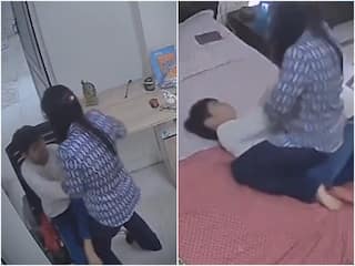 On Camera: Faridabad Mother Mercilessly Assaults, Kicks 11-Yr-Old Son; Case Filed