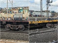 Good Train Derails At Maharashtra's Palghar Railway Station; Mumbai-Surat Line Affected | Video