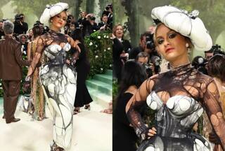 Met Gala 2024: Natasha Poonawalla Turns Heads in Extravagant Sculptured Bodycon Dress Draped With Torn Chiffon