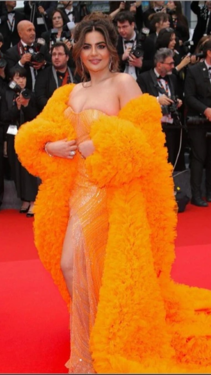 Taarak Mehta Actress Deepti Sadhwani's Cannes 2024 Look in Orange