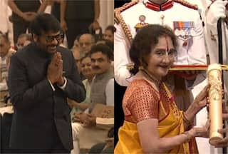 Megastar Chiranjeevi, Veteran Actor Vyjayanthimala Conferred With Padma Vibhushan