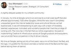 ‘My Value Reduced To Annual Performance Rating,’ Google Employee Says, ‘It Was Disheartening’ After Layoffs