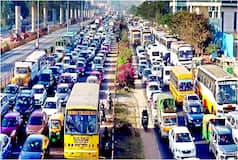 Noida Traffic Police Puts Green Nets To Protect Commuters From Direct Sunlight At Red Lights