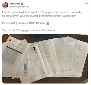 ‘Missed International Flight, Spent Rs 4 lakh’ Indian Investor Says ‘’Europe, I Don’t Want To Marry Your Men,’’ After A Long Wait For Visa