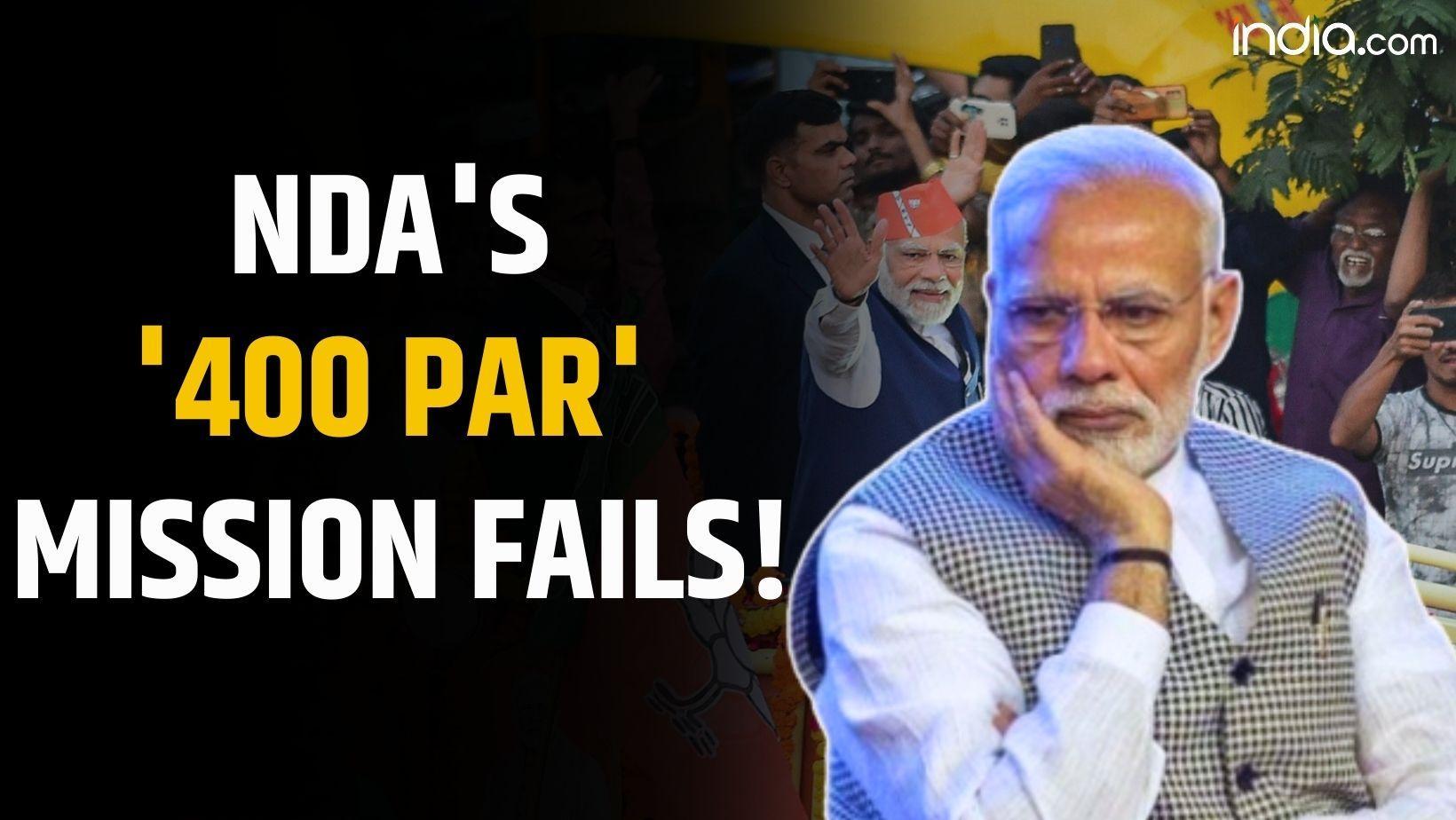 Lok Sabha Election 2024 Result LIVE: NDA's '400 par' mission fails