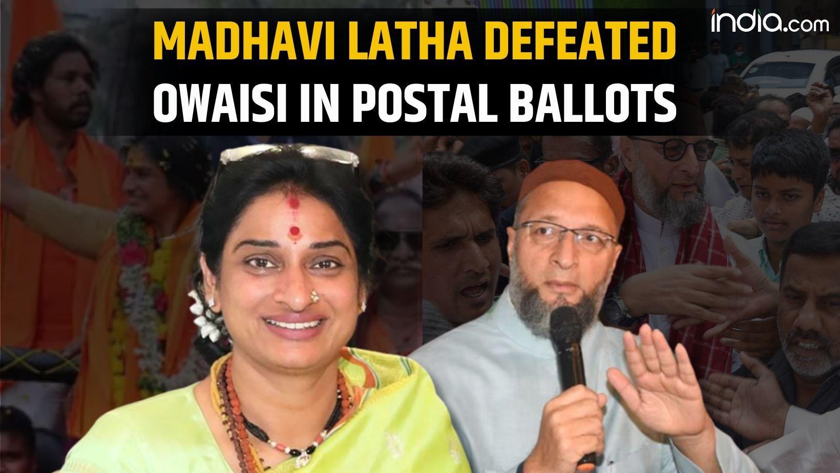 Lok Sabha Election 2024 Result LIVE: Madhavi Latha gets more votes than Owaisi in postal ballots