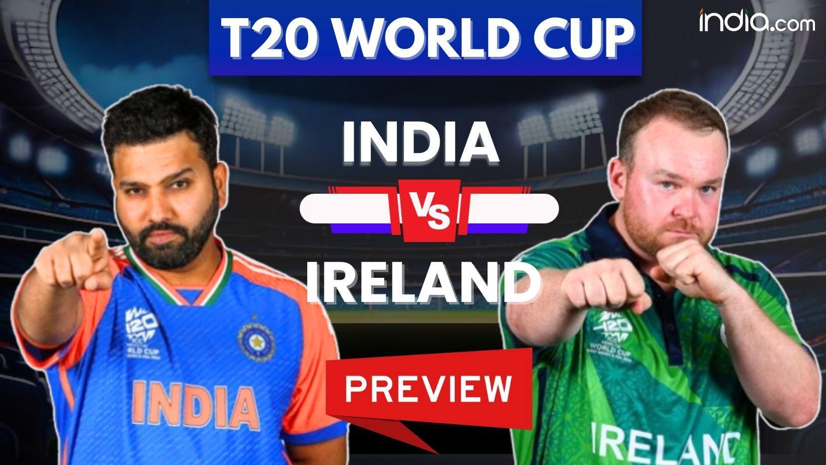 India vs Ireland Live, T20 World Cup 2024: Rohit   s IND Playing XI in focus in New York