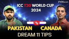 PAK vs CAN Dream11 Prediction: Today's Playing 11, Pakistan vs Canada 22th T20 Match Prediction