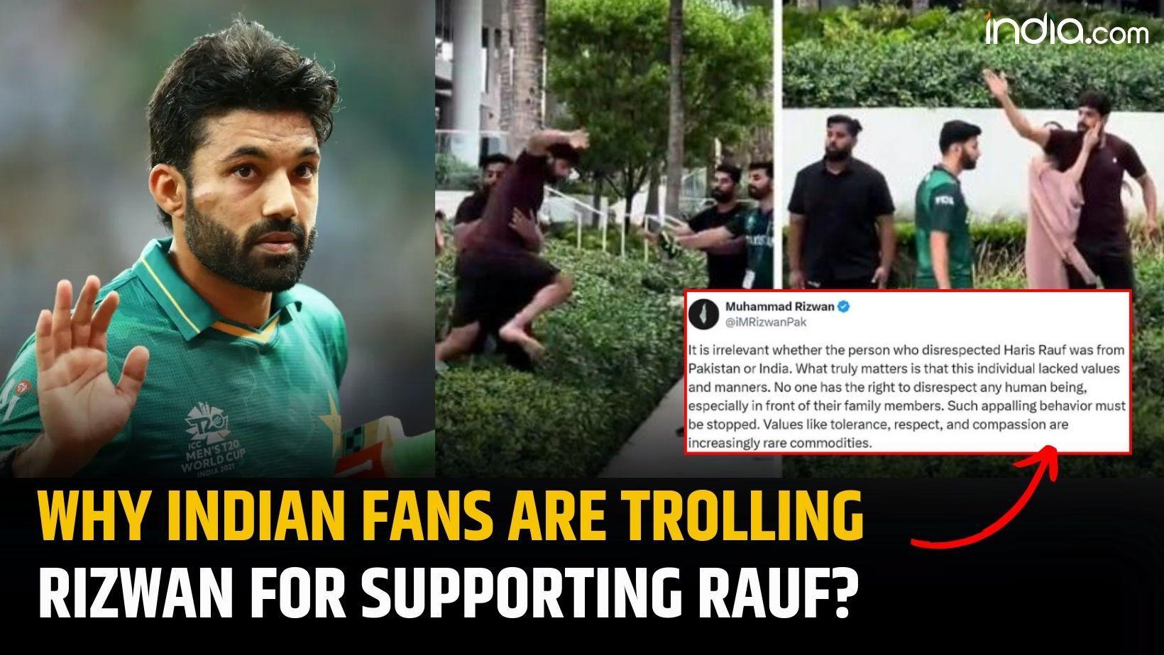 Mohammad Rizwan trolled by fans on social media after his support to Haris Rauf on Viral Video