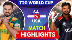 South Africa vs United States Highlights, T20 World Cup: SA beat USA by 18 runs