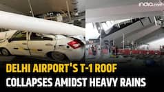 Delhi Rains: Heavy downpour causes roof collapse of Delhi airport Terminal 1