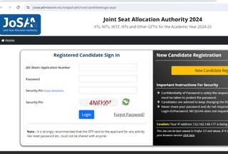 JoSAA Counselling 2024 Schedule Revised; Round 3 Seat Allotment Results on This Date