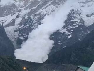 केदारनाथ में बर्फ का तूफान बनकर गिरा ग्लेशियर, थम गई लोगों की सांसें । देखें VIDEO