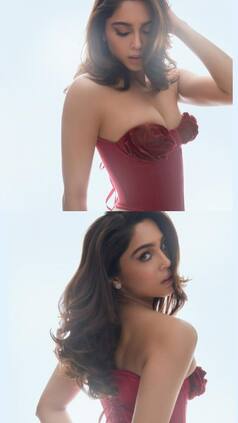 Sharvari Wagh is a Red Rose Blooming in Summer Garden With Corset and Bodycon Skirt