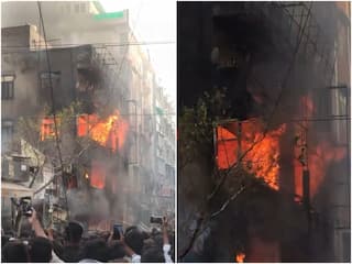 Video: Massive Fire Breaks Out At Restaurant In Delhi's Shaheen Bagh; No Injuries Reported