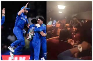AFG Players Celebrate On 'Champion' Song After Shocking AUS In T20 World Cup 2024 - WATCH